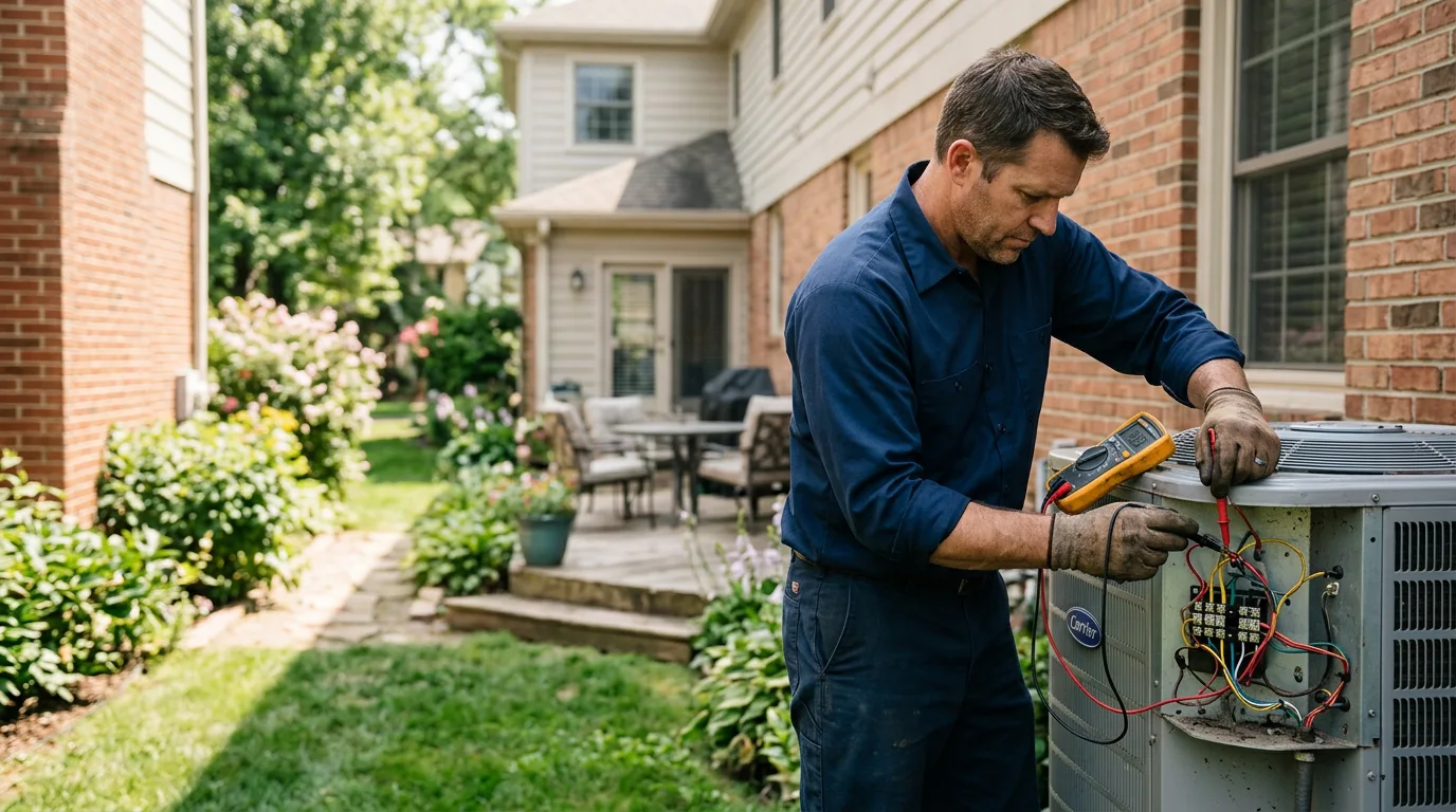 HVAC technician working near Mallie, KY